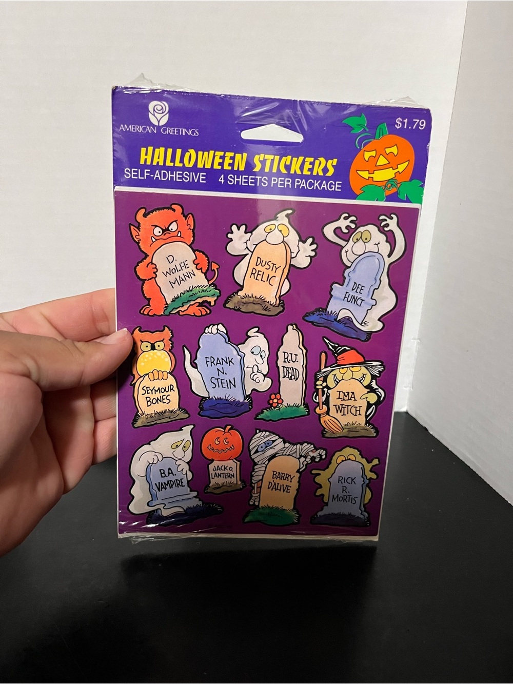 Vintage 1993 Halloween Stickers